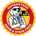 Odor and stain free guarantee