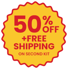 50% off, +FREE SHIPPING on second kit